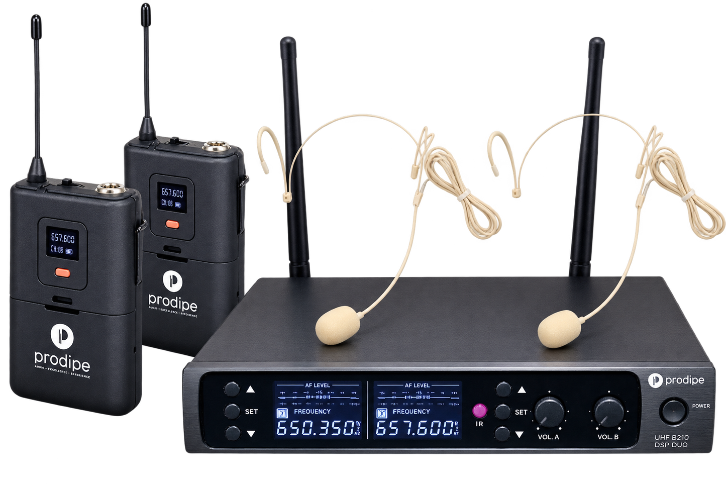 Prodipe - B210 UHF HEADSET SERRE-TETE DOUBLE / DUO