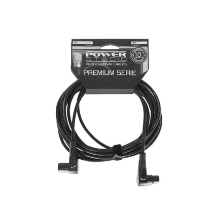 Power Studio - Câble XLR Mâle / XLR Femelle Coudé - 5m