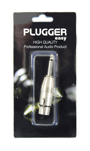 Plugger - Adaptateur XLR Femelle - Jack Mâle Mono Easy