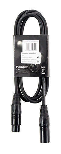 Plugger - Câble DMX XLR Femelle 3b - XLR Mâle 3b 1m50 Easy