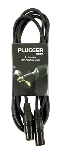 Plugger - Câble DMX XLR femelle 3b - XLR mâle 3b 3m Easy