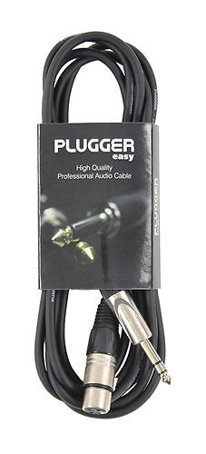 Plugger - Câble XLR femelle - Jack mâle stéréo 3m Easy