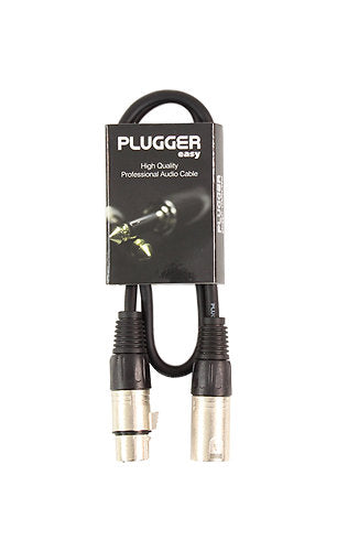 Plugger - Câble XLR femelle 3b - XLR mâle 3b 0,60m Easy