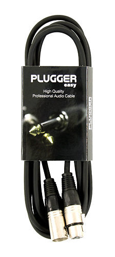 Plugger - Câble XLR femelle 3b - XLR mâle 3b 3m Easy