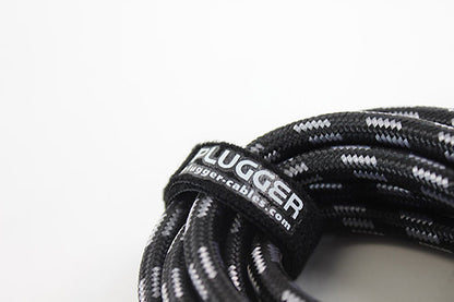 Plugger - Câble Tweed Jack Mâle Mono - Jack Mâle Mono Coudé 10m Easy