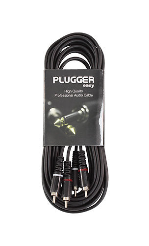 Plugger - Câble Bretelle RCA Mâle - RCA Mâle 6m Easy