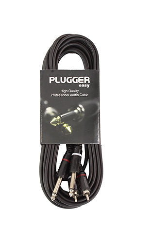 Plugger - Câble Bretelle RCA Mâle - Jack Mâle Mono 6m Easy