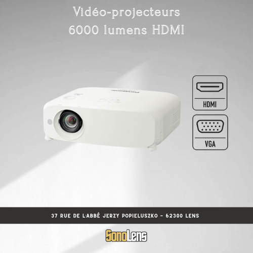 Location Vidéoprojecteur - 6000 lumens