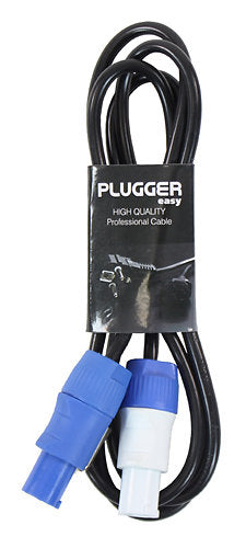 Plugger - Câble d'alimentation Powercon Mâle - Mâle 1.8m Easy