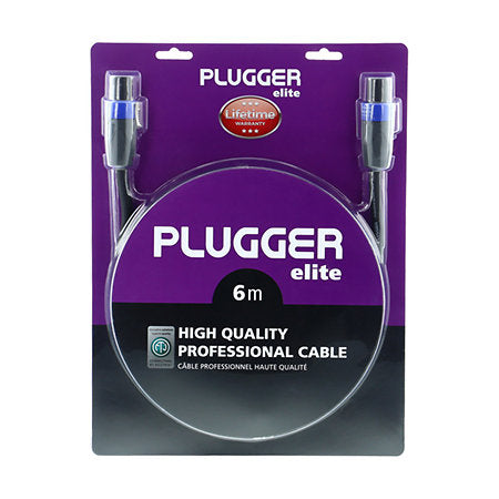 Plugger - Câble HP 2 x 2.5mm² Speakon Mâle - Speakon Mâle 6m Elite