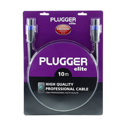 Plugger - Câble HP 2 x 2.5mm² Speakon Mâle - Speakon Mâle 10m Elite