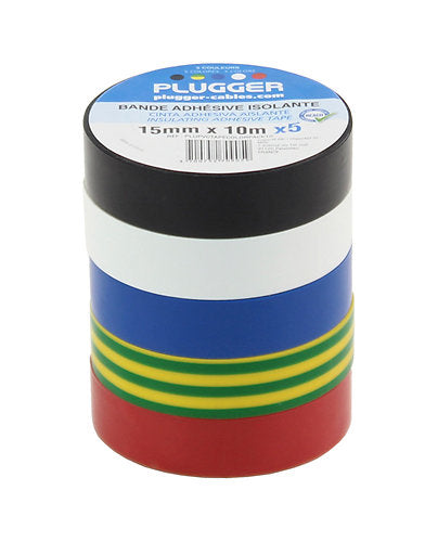 Plugger - PVC Tape Color Pack 10 mètres