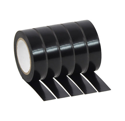 Plugger - PVC Tape Black Pack 5x 10 mètres