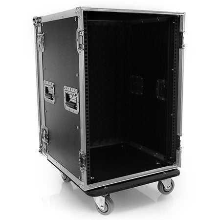 Plugger Case - Flight case Rack 16U roller