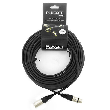 Plugger - Câble XLR femelle 3b - XLR mâle 3b 30m Easy