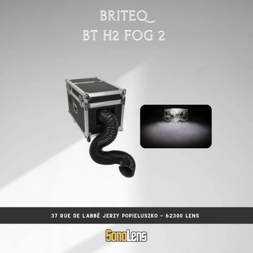 Location Machine à Fumée Lourde BRITEQ - BT-H2FOG 1500/2000W + 1,2 L de liquide