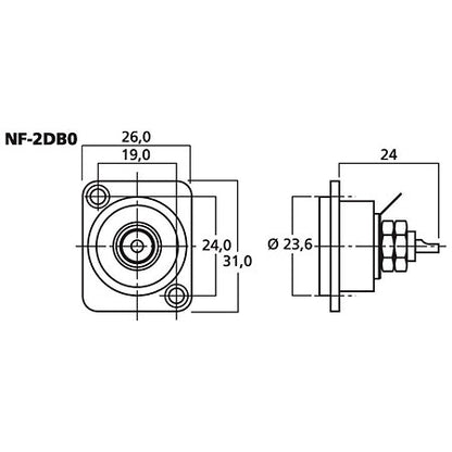 Neutrik - NF2D-B0