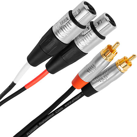 Plugger - Câble bretelle XLR femelle 3b - RCA mâle 3m Touring