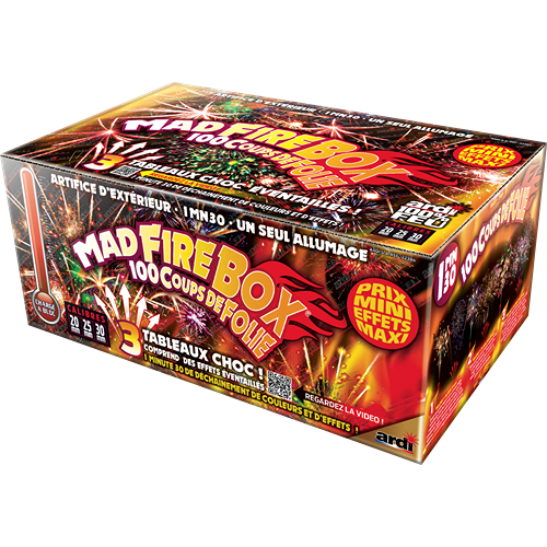 FEU D'ARTIFICE MAD FIRE BOX® (pièce)