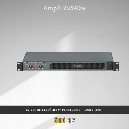 Location ampli 2x540w