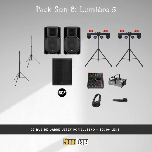 Location Pack 5 son et lumière