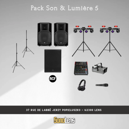 Location Pack 5 son et lumière