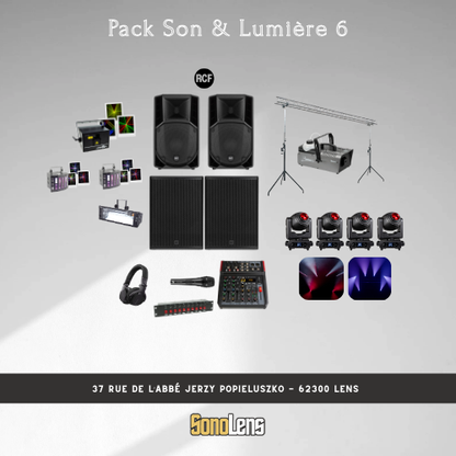 Location Pack 6 son et lumière
