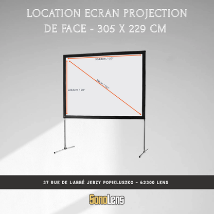 Location Ecran de Projection - 3m x 2m