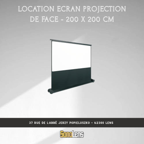 Location Ecran de projection - 2m x 2m