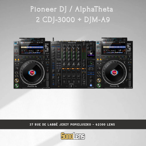 Location Pioneer DJ - 2 CDJ-3000 + DJM-A9