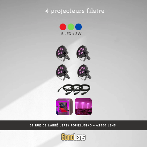 Location Pack 6 son et lumière