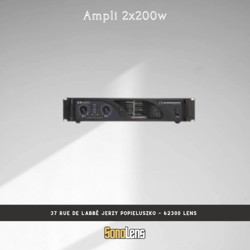 Location ampli 2x200w