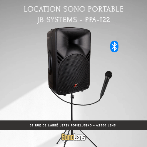 Location PPA-122 - Sono portable 250W RMS sur secteur + 1 micro filaire