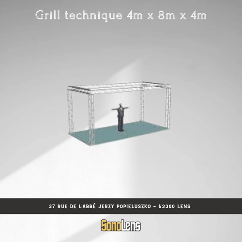 Location Structure Grill technique 4m x 8m x 4m