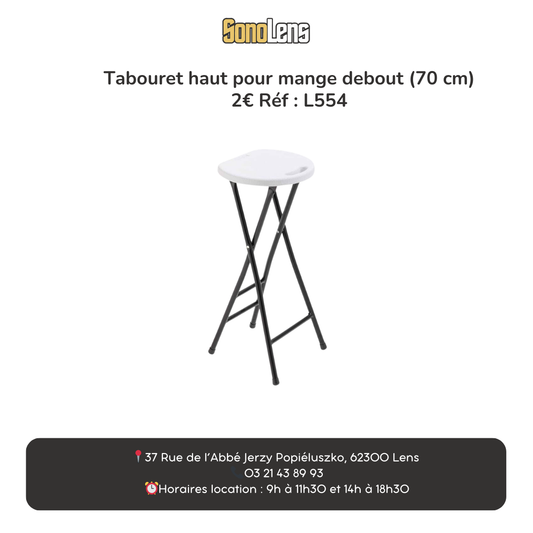 Location tabouret haut pliant