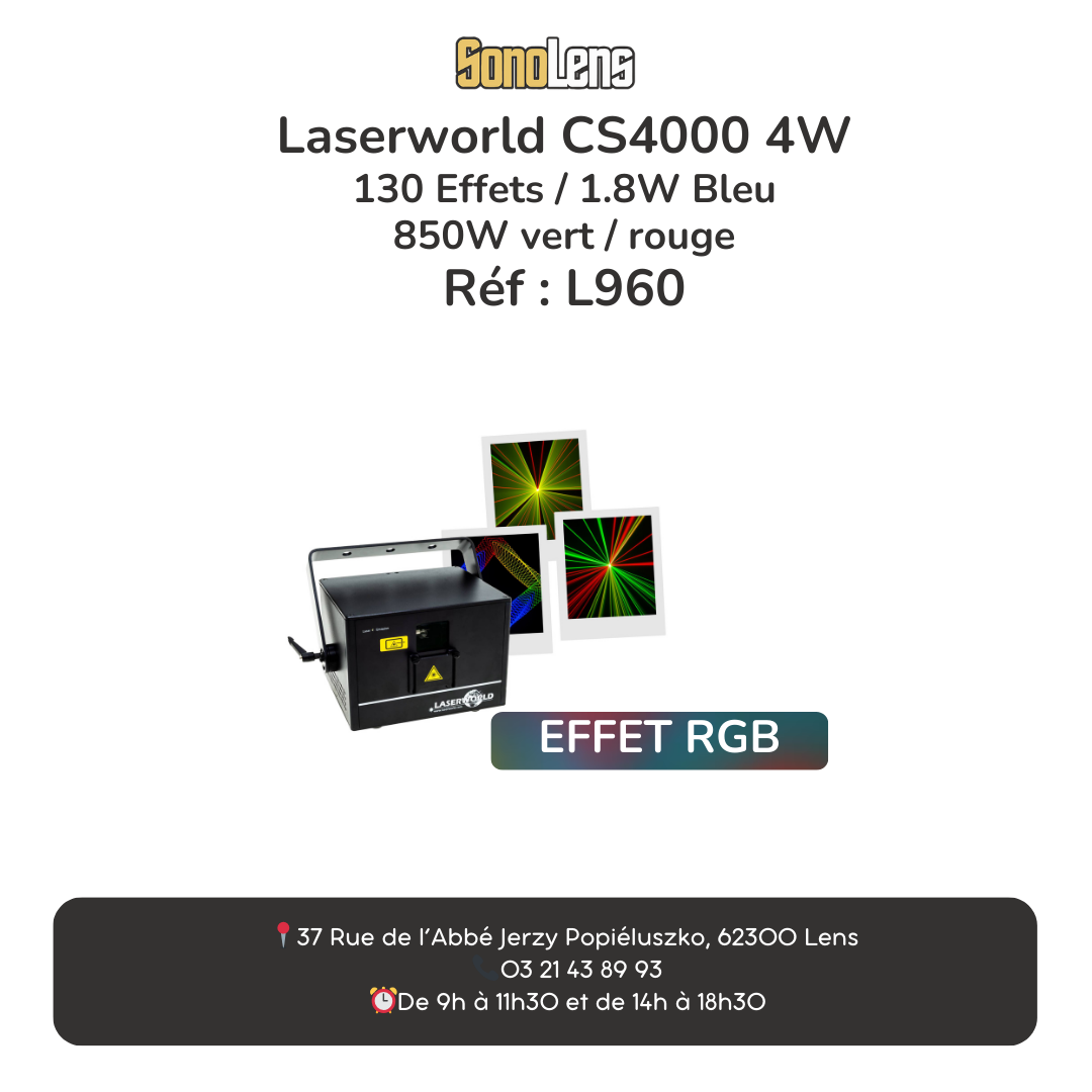 Location Laser 4W RGB