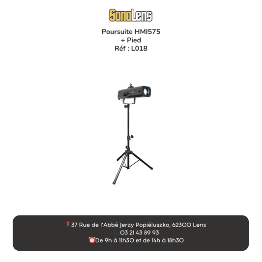 Location poursuite HMI575 + pied