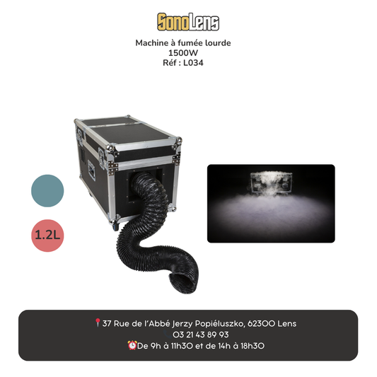 Location Machine à Fumée Lourde BRITEQ - BT-H2FOG+ 1,2 L de liquide