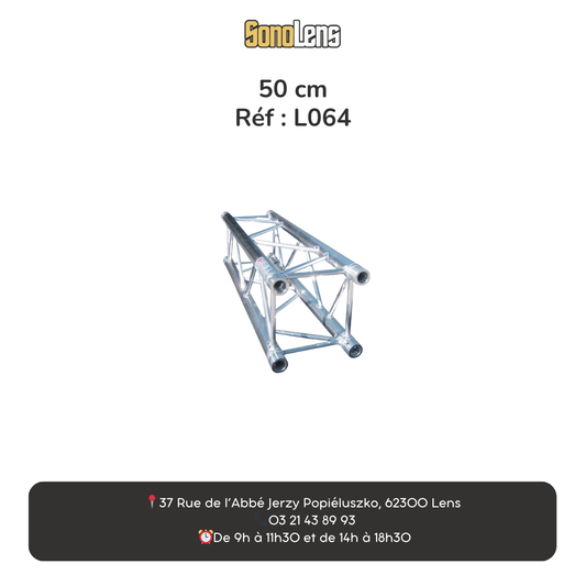 Location Poutre alu carré 50 cm