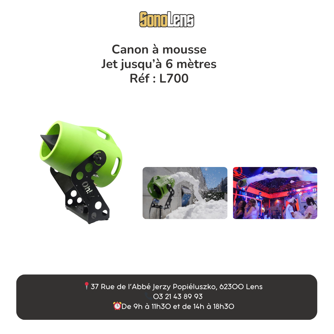 Location canon à mousse FC1 gros débit + 10L de liquide + Trépied