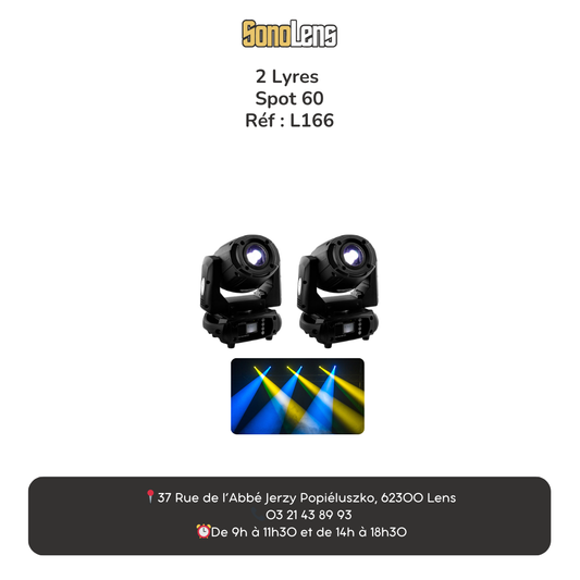 Location Pack 2 Lyres Spot 60W
