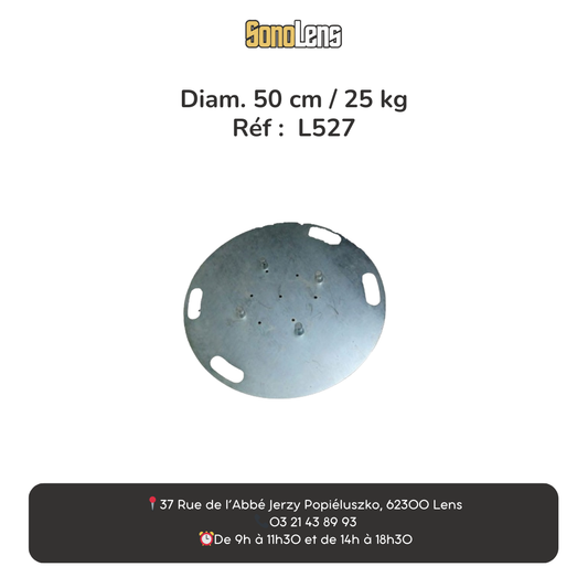 Location embase lourde 25 kg