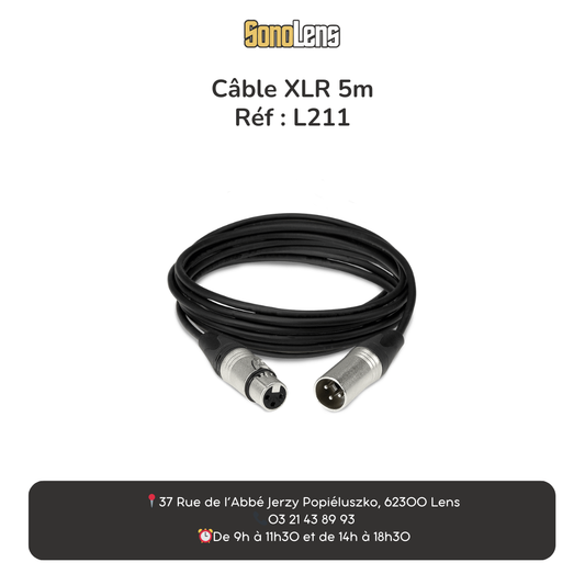 Location câble XLR 5m