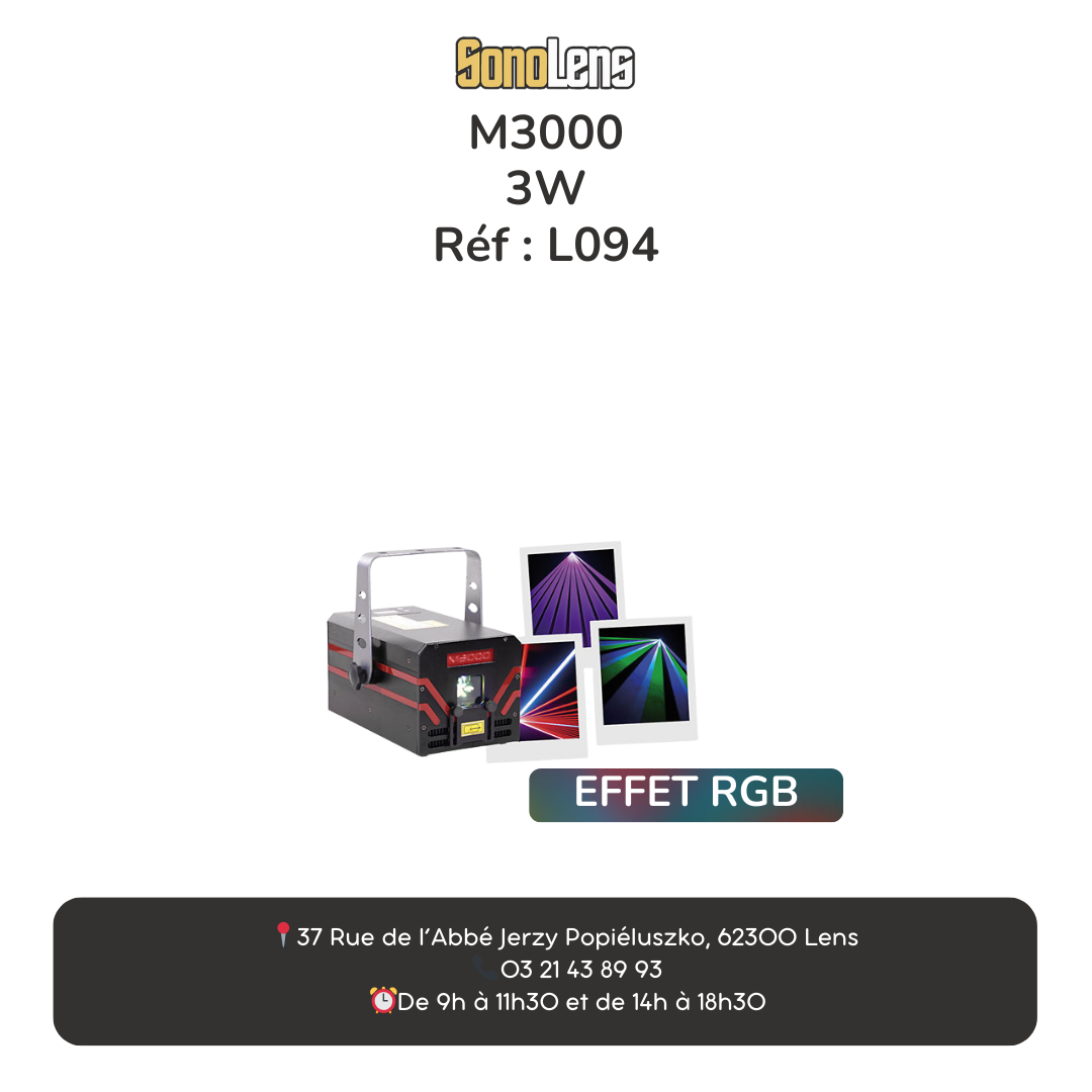 Location Laser 3W RGB