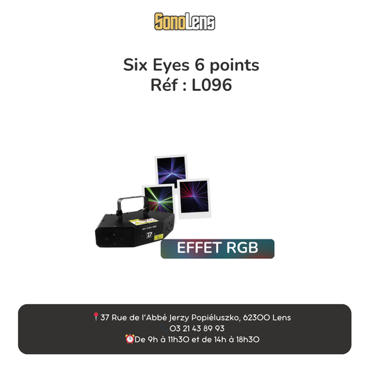 Location Laser six points RGB