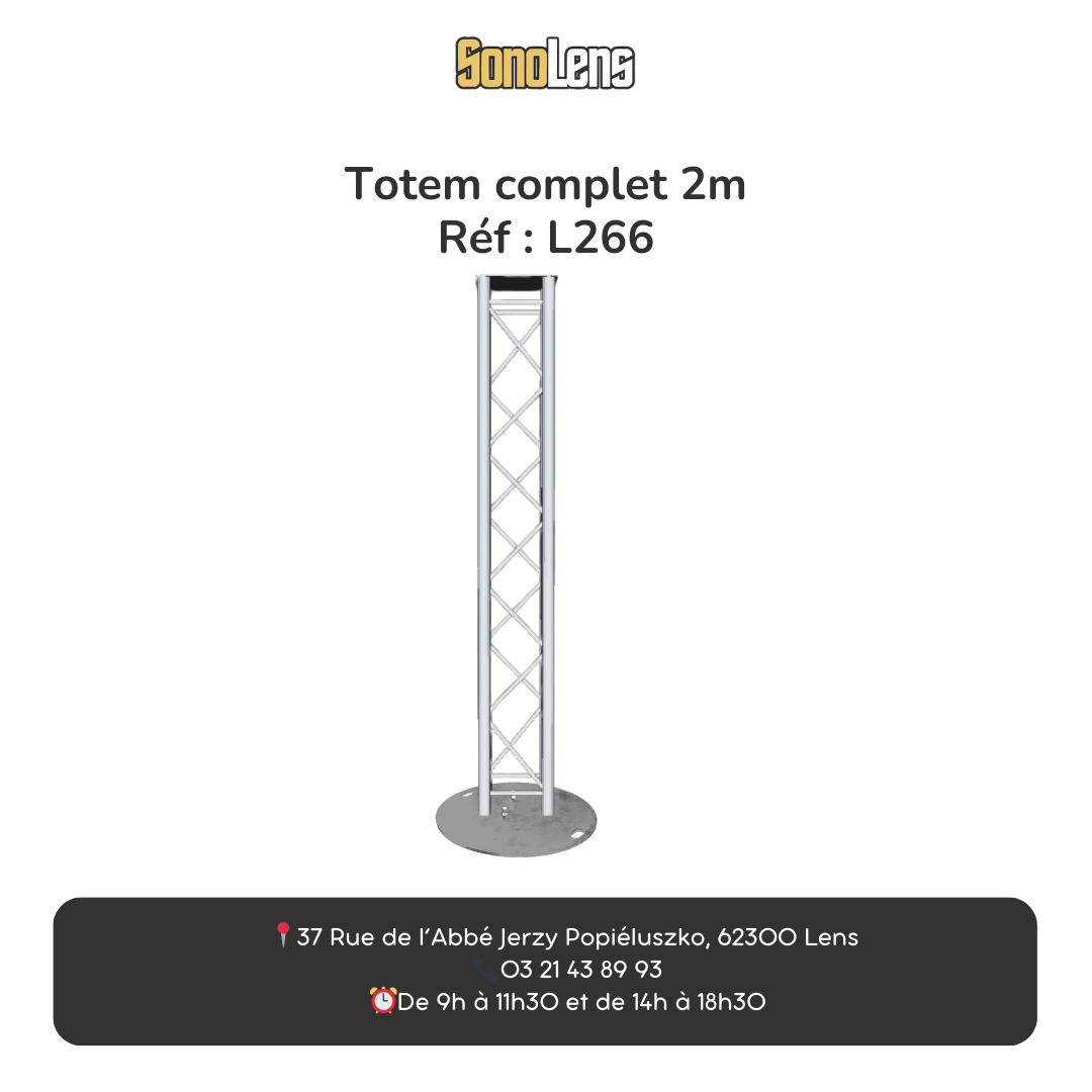 Location Totem complet 2m
