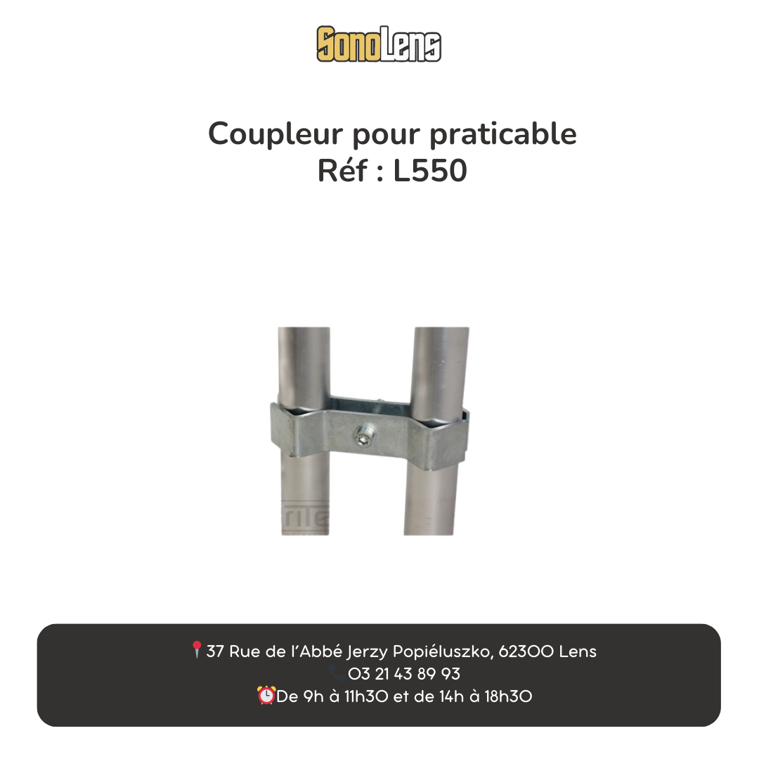 Location coupleur pour praticable