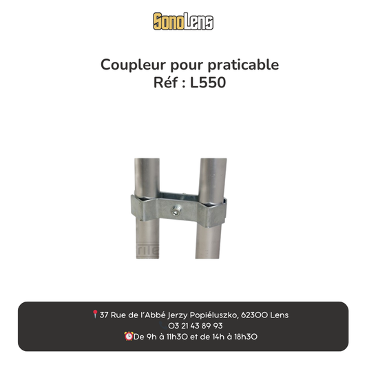 Location coupleur pour praticable