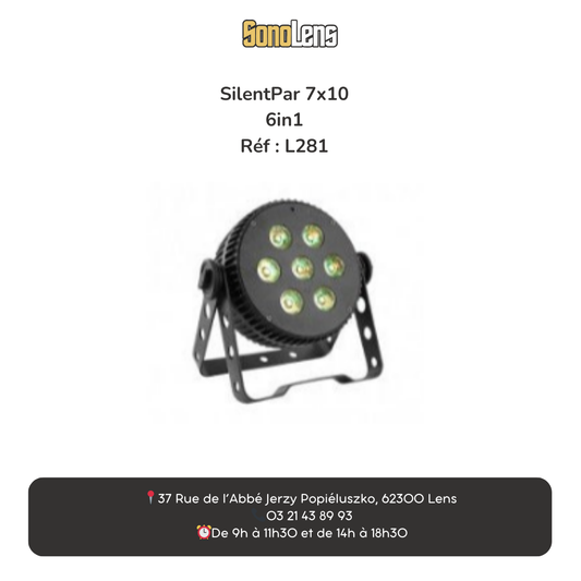Location Par à LED 7x10W RGBWA-UV