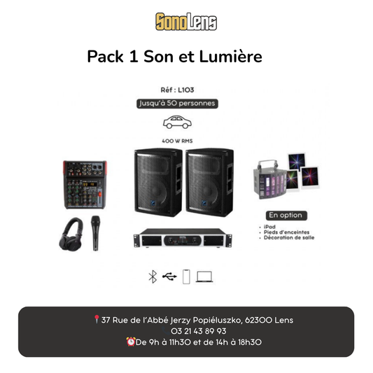 Location Pack 1 son et lumière